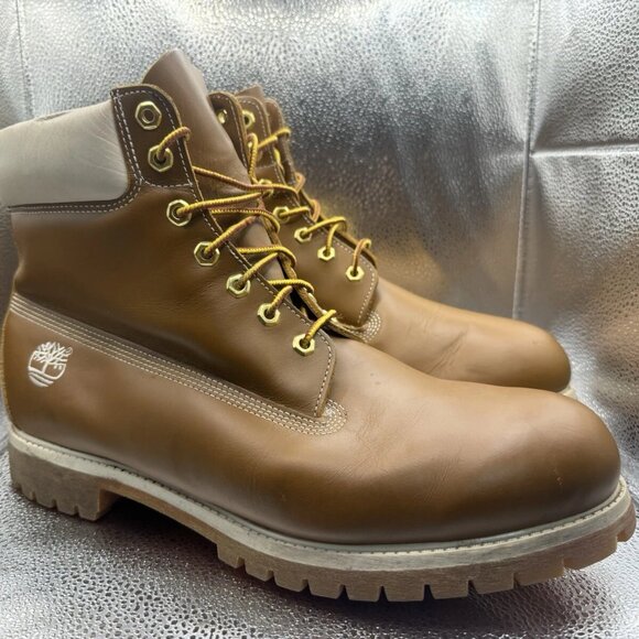 Timberland Boots Water Proof Leather Men Size 14 - Picture 1 of 11